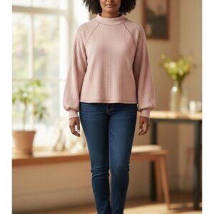 LUSH Women Pink Crewneck Sweater XL